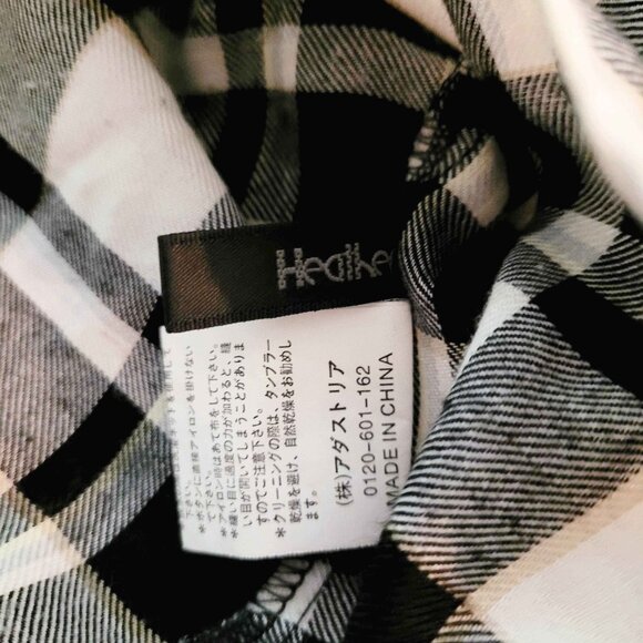 (sold) Heather ヘザー Shirt in Black Check - Picture 7 of 8